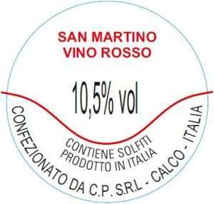 Fusto Vino Rosso San Martino